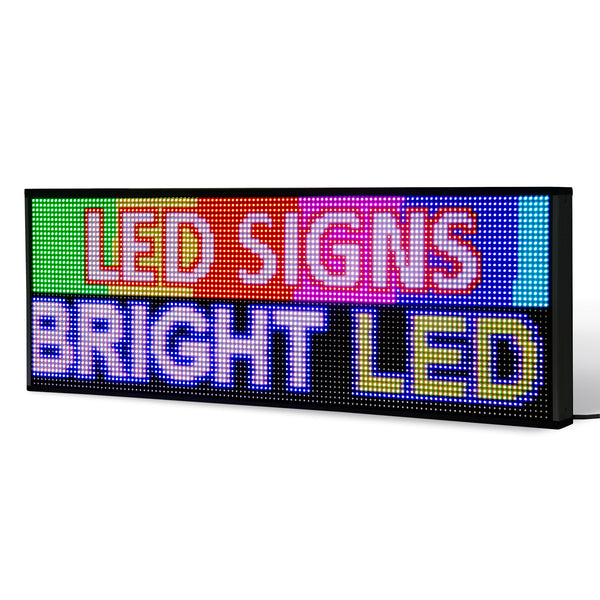 14 x 102 inch Ultra-bright Full Video Color Programmable LED Sign for Store Windows