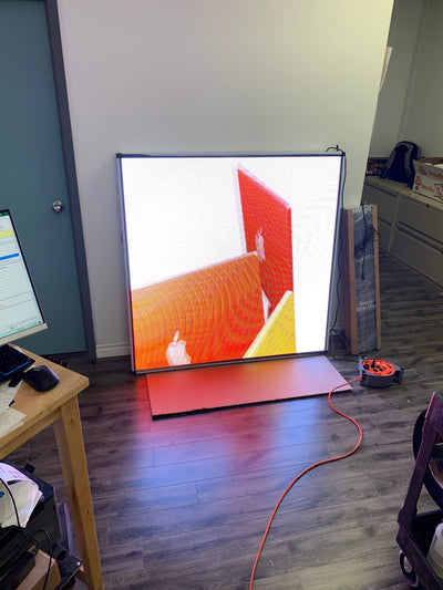 40 x 65 inch Ultra-bright High-definition Full Video Color Programmable LED Sign for Store Windows