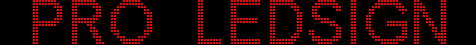 8 x 64 inch Ultra-bright Red Color Programmable LED Sign for Store Windows