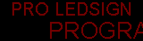 20 x 64 inch Ultra-bright Red Color Programmable LED Sign for Store Windows