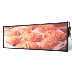 27 x 90 inch Ultra-bright High-definition Full Video Color Programmable LED Sign for Store Windows