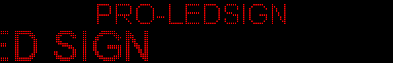 14 x 77 inch Ultra-bright Red Color Programmable LED Sign for Store Windows