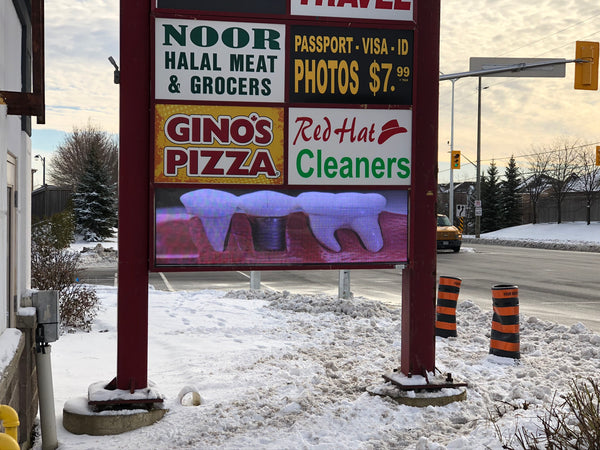 27" High Frame Sealed Outdoor LED Signs