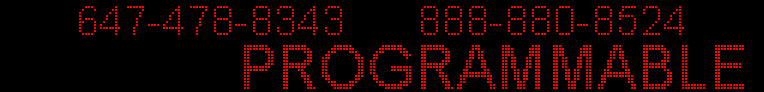 14 x 102 inch Ultra-bright Red Color Programmable LED Sign for Store Windows