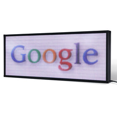 21 x 53 inch Ultra-bright Full Video Color Programmable LED Sign for Store Windows