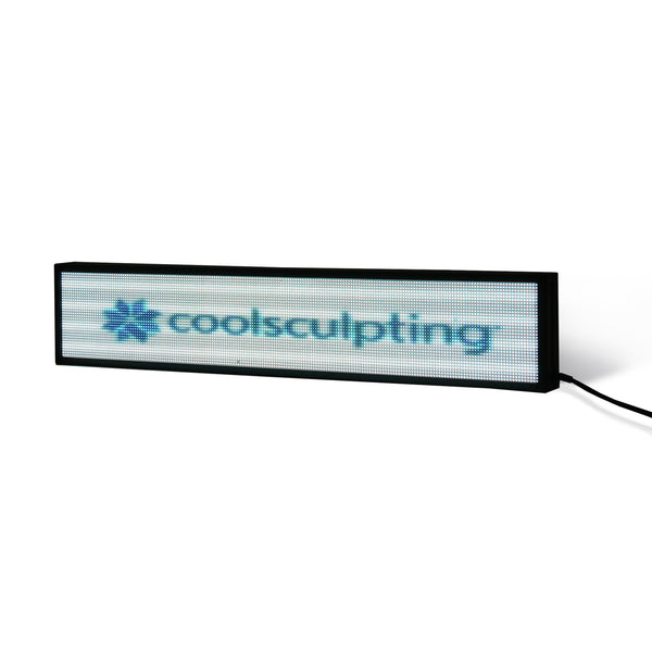 8 x 52 inch Ultra-bright High-definition Full Video Color Programmable LED Sign for Store Windows