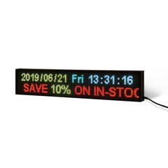 8 x 102 inch Ultra-bright High-definition Full Video Color Programmable LED Sign for Store Windows