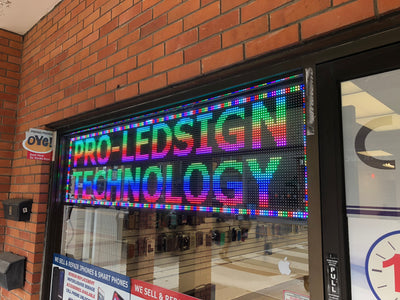 27 x 27 inch Ultra-bright Full Video Color Programmable LED Sign for Store Windows