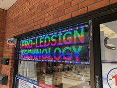 27 x 53 inch Ultra-bright Full Video Color Programmable LED Sign for Store Windows