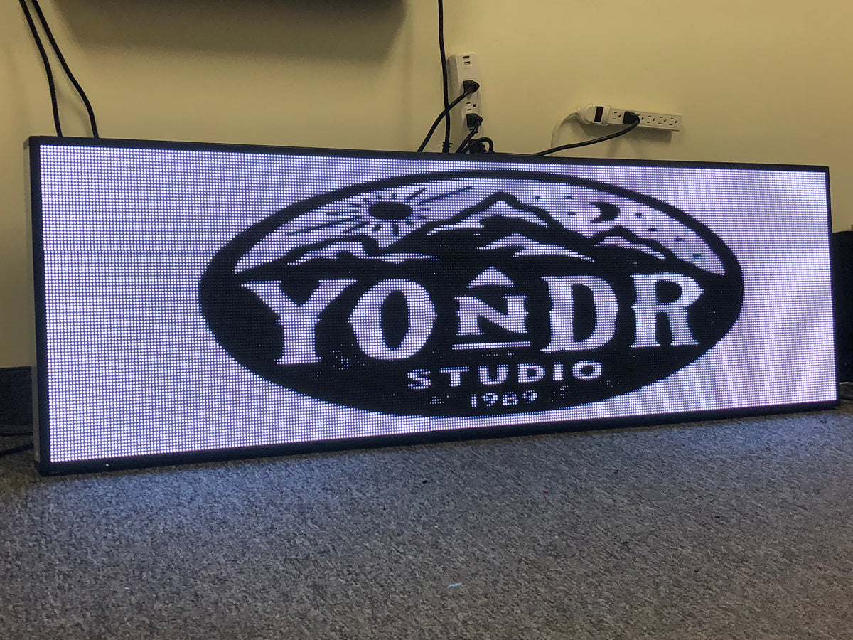 21 x 90 inch Ultra-bright High-definition Full Video Color Programmable LED Sign for Store Windows